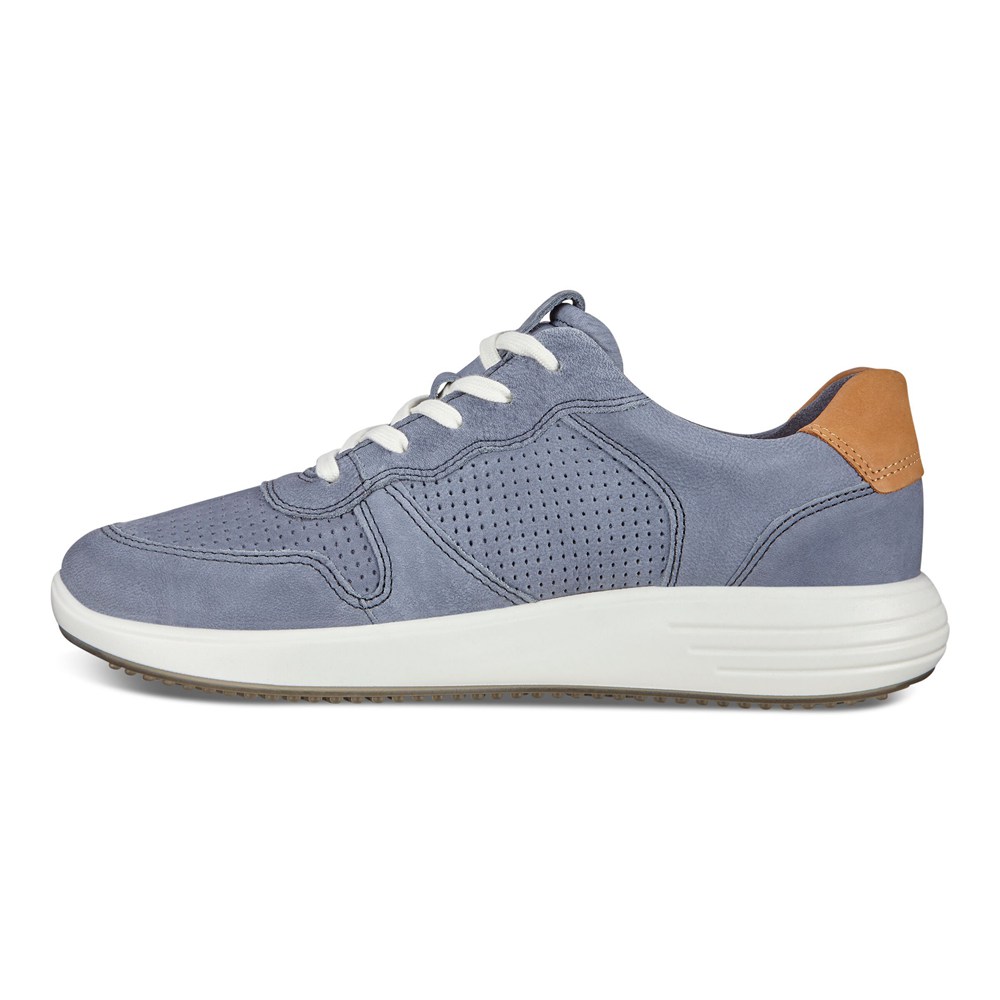 Tenis Hombre - ECCO Soft 7 Runner Lace-Ups - Azules - UYS328706